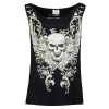 Ladies Shredded Back Tank top with Laces