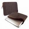 Tuff Luv E3-58 Herringbone Tweed Protective Sleeve Case Cover for 12 in. Macbook Brown