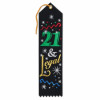 Beistle Company 21 & Legal Award Ribbon - Pack of 6