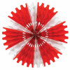 Beistle Company Tissue Fan - Red & White