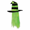 Beistle Company Witch Hat with Hair - Pack of 6