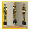 Beistle Company Awards Night Male Statuettes Backdrop - Pack of 6