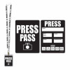 Beistle Company Press Party Pass - Pack of 12
