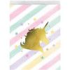 BuySeasons Unicorn Sparkle Paper Treat Bag