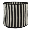 Colonial Mills 14 x 14 x 12 in. Baja Stripe Basket Black