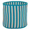 Colonial Mills 14 x 14 x 12 in. Baja Stripe Basket Teal