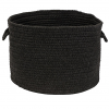 Colonial Mills 16 x 16 x 11 in. Sunbrella Solid Basket Ebony