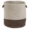 Colonial Mills 13 x 13 x 11 in. Sunbrella Coastal Basket Mink