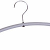 Alba Modern Set of 6 Silver Grey Metal and Black Coat Hangers- Ideally Curved For The Care Of Your Clothes