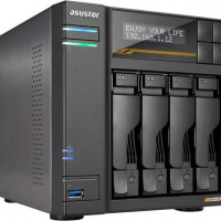 Asustor AS6804T LOCKERSTOR GEN3 4 BAY NAS AMD QUOD CORE CPU 2 USB 4+10GBE
