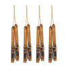 Vintage Wood Hanging Ski Decor (Set of 4)