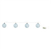 LED Blue Crackle Glass Ball Ornament String