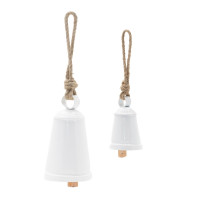 Rustic Metal Bell Ornament (Set of 8)