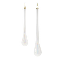Iridescent Glass Drop Ornament (Set of 6)