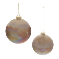 Iridescent Glass Ball Ornament (Set of 4)