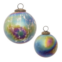 Iridescent Glass Ball Ornament (Set of 12)