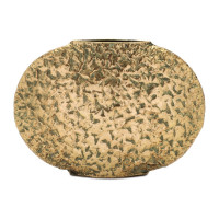 Distressed Flat Metal Vase (Set of 2)