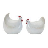 Terra Cotta Chicken Decor (Set of 4)