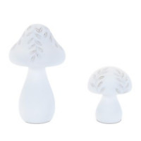 Etched Mushroom Decor (Set of 2)