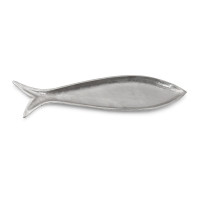 Metallic Aluminum Fish Platter 23.5"L