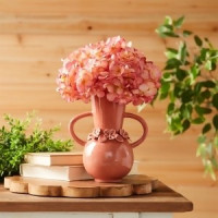 Storeware Vase with Floral Accent (Set of 2)