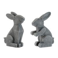 Modern Sitting Bunny Figurine (Set of 6)