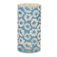 LED Floral Frosted Glass Luminary
