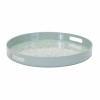 Round Mushroom and Floral Print Tray 13.5"D