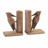 Pine Wood Woodpecker Bird Bookend (Set of 2)