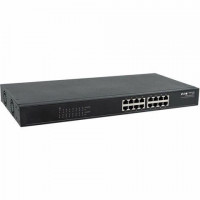 Eaton NG16POE-1 16-PORT 10/100/1000 MBPS GBE UNMANAGED SWITCH POE+ 220W METAL 1U