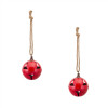 Red Metal Sleigh Bell with Jute Hanger (Set of 2)