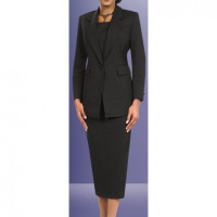 Ben Marc Timeless Women's Suit Featuring a Tailored Blazer and Matching Skirt for Formal Occasions
