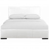 Camden Isle in. indes Upholstered Platform Bed White Queen Size - 85.4 x 63.4 x 34.8 in.