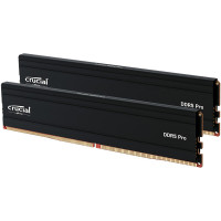 Crucial PRO CP2K64G56C46U5 128 GB (2 x 64GB) - DDR5-5600/PC5-44800 DDR5 SDRAM - 5600 MHz - CL46 - 1.10 V - Non-ECC - Unbuffered - 288-pin - DIMM