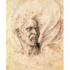 Study of A Man Shouting Poster Print by Michelangelo Buonarroti - 24 x 36 in. - Large