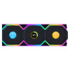 Lian Li UNI Fan SL - LCD Wireless 120 - Triple Pack (Reverse Blade) - ARGB Fan - 1.6" LCD Display - 2.4 GHz Wireless Signal for RGB & Fan Control - Controller Included & Required - Black ()