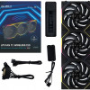 Lian Li UNI Fan TL 120 Wireless - Seamless Wireless Control Fan with Daisy Chain - LCP Fan Blades - Customizable RGB LEDs - Triple Pack - With Controller - Black()