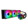 Cooler Master MASTERLIQUID Core II 360mm Simple Water Cooling CPU Cooler, Black