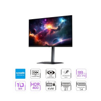 GIGABYTE - -27" QD-OLED Gaming Monitor - QHD 2560x1440-240Hz - 0.03ms GTG - AMD FreeSync Premium Pro - Type C KVM - HDMI, DP - Height Adjustable, Black