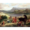 Posterazzi Ovid Among The Scythians 1859 Poster Print by Eugene Delacroix - 36 x 24 in. - Large
