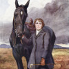 Design Pics She Chose Me for Her Horse. Illustration by Lucy Kemp Welch From The Book Black Beauty by A. Sewell Published 1915 Poster Print 12 x 17