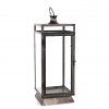 Black Metal Lantern 20.5"H