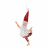 Santa Yoga Ornament Set of 6