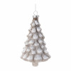 Snowy Glass Tree Ornaments Set of 6