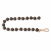 Modern Matte Black Bead Garland Set of 2