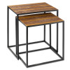 Modern Day Accents Cascabel Faux Rattlesnake Skin End Tables Set of 2