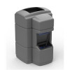 40 gal Waste N Wipe Center Single Black