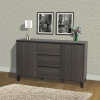 Inroom Furniture Designs Console Table - Oak & Grey, 49 x 30 x 16 in.