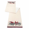 Beaded Cardinal Bird Table Runner 72"L