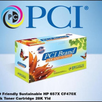 PcI CF470X-PCI PCI BRAND REMANUFACTURED HP 657X CF470X BLACK TONER CARTRIDGE 28K HIGH YIELD FOR